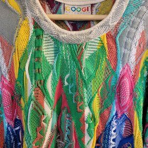 COOGI Vintage 3-D Knit Sweater size XL